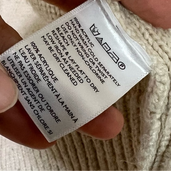 Urban Outfitters cream oversized grandpa cardigan sweater - Picture 3 of 5